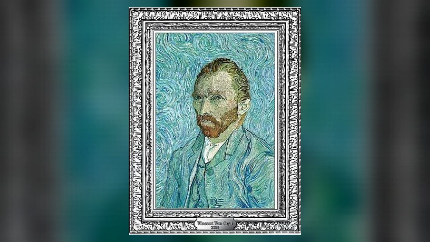 Серебряная монета “Винсент Ван Гог. Автопортрет” Франция