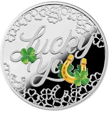 Монета Ниуэ «Lucky You» («На удачу») 2023 — 17,5 г серебра 999 — аверс