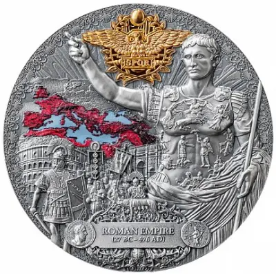 Серебряная монета «Римская Империя. Наследие величайших империй» 2023 — реверс