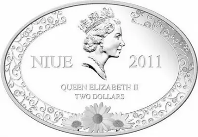 Монета Семья Любовь и Верность 2011 Ниуэ 31,1 г серебра — обзор — реверс