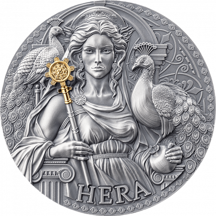 "Гера. Великая греческая мифология" 2024 г. 93,3 г. ч. серебра. Камерун