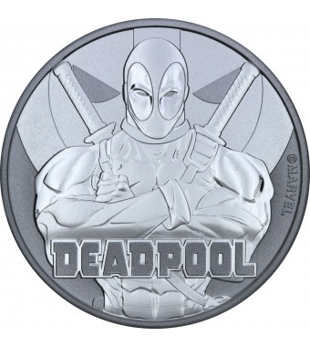 "Дэдпул. Marvel"  31,1 г.ч. серебра.Тувалу