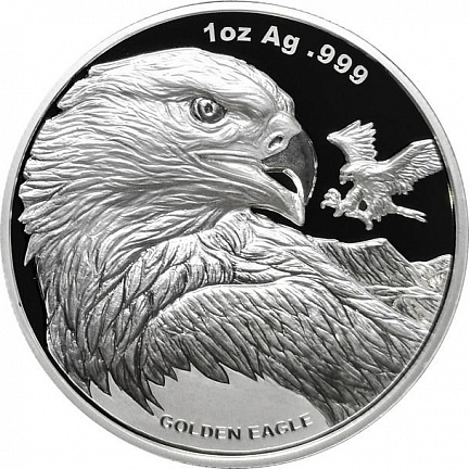 "Золотой Орел" 2023 г. 31,1 г ч. серебра. Самоа.