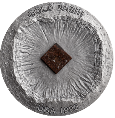"Метеорит Gold Basin" 2023 г. 50 г. ч. серебра. Камерун