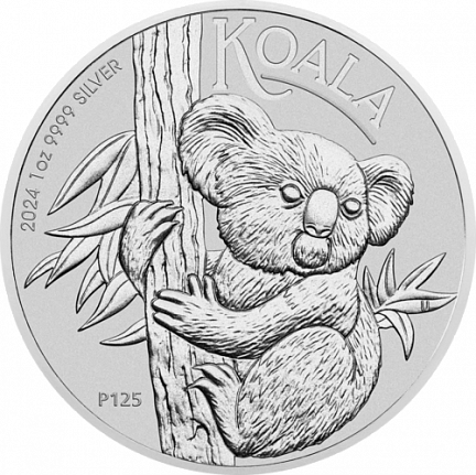 "Коала" 2024 г. 31,1г. ч. серебра. Австралия