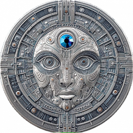 "Создатель.Techno Totem" 2025 г. 62,2 г. ч. серебра.