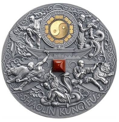 "Шаолиньское кунг-фу" 2024 г., 155,5 г. ч. серебра. Ниуэ