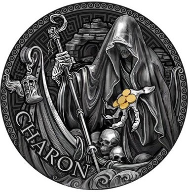 "Харон. Великая греческая мифология" 2024 г. 31,1 г ч. серебра. Камерун