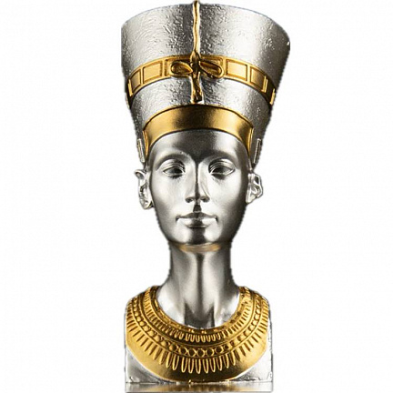 "НЕФЕРТИТИ" 3D 2024г. 155,5 г. ч. серебра. Самоа